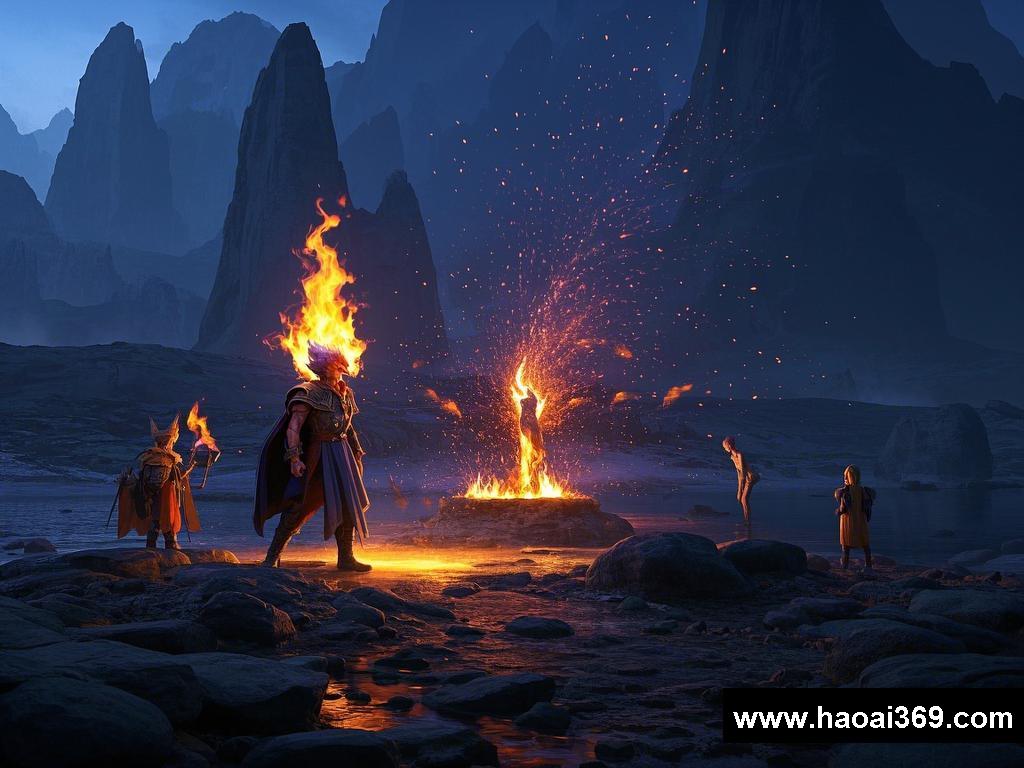 火焰与粒子交织的奇幻之旅