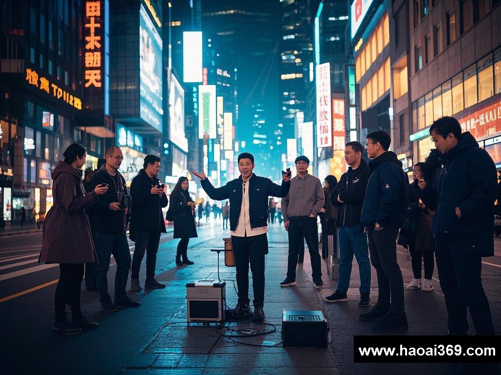 街头与科技交织的浪漫故事