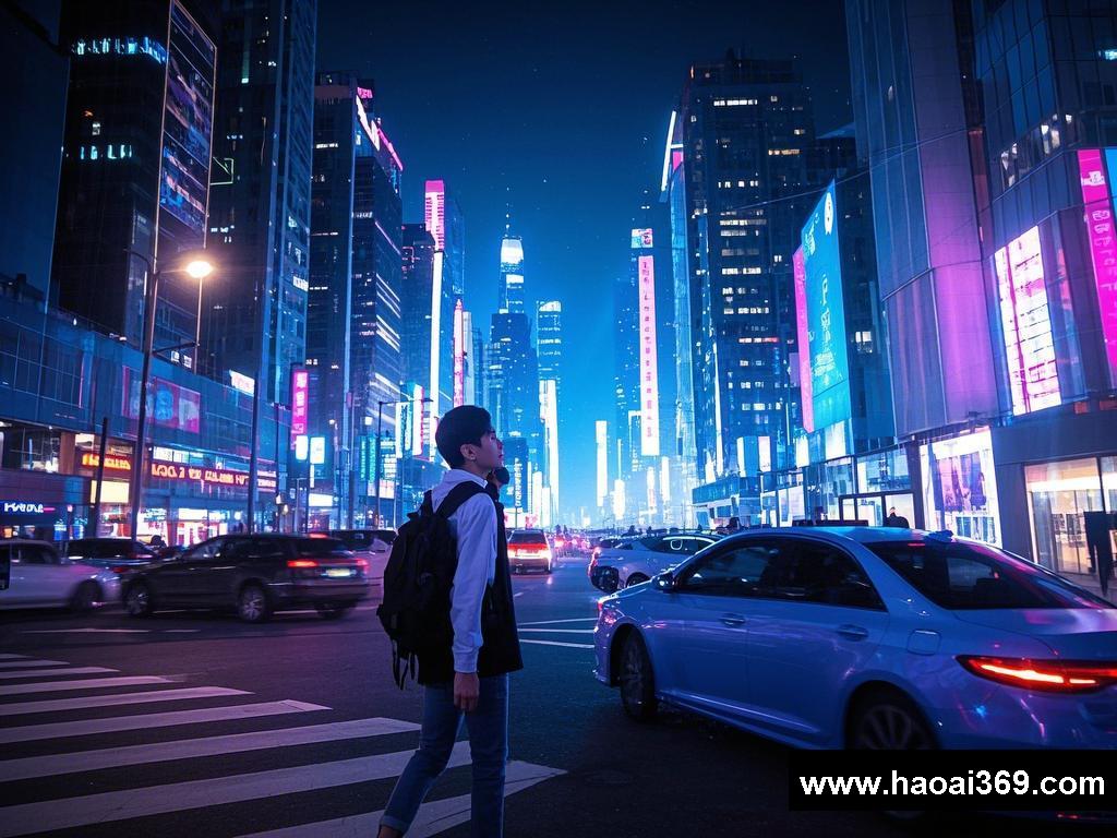 光影交织的城市恋曲